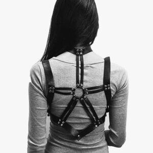 Women Goth Leather Corset